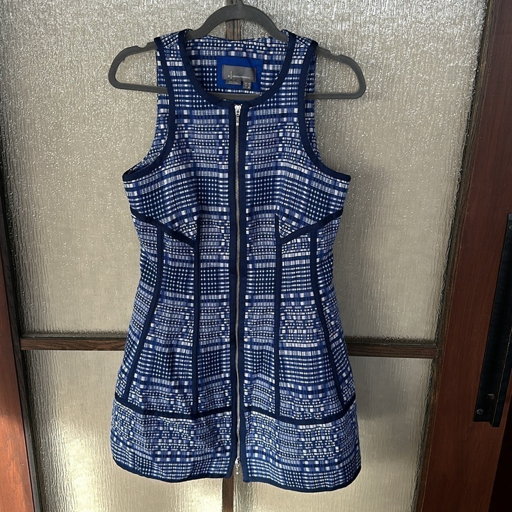 HTF Anthropologie By Anthropologie Sleeveless Sculpted Mini Dress size 6 NWOT - Picture 6 of 10